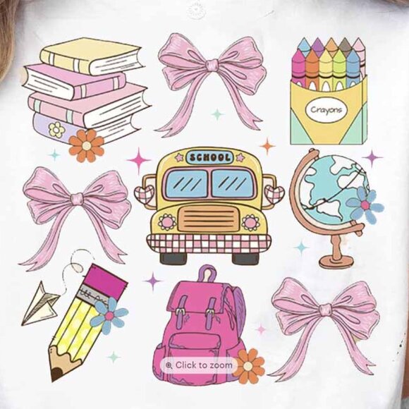 Back to School Coquette PNG Digital Design - Picture 3 of 3